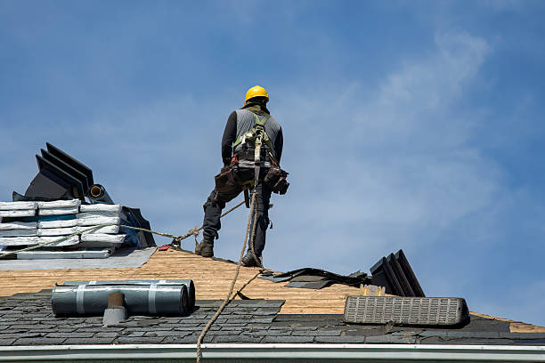 Professional Storm Damage Roof Repair technician working in Gardiner, NY
